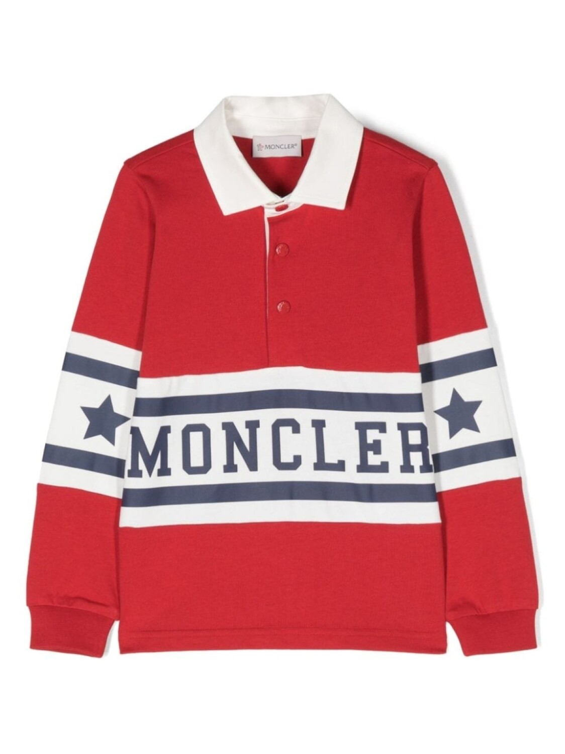 

Moncler Enfant рубашка поло с логотипом, красный