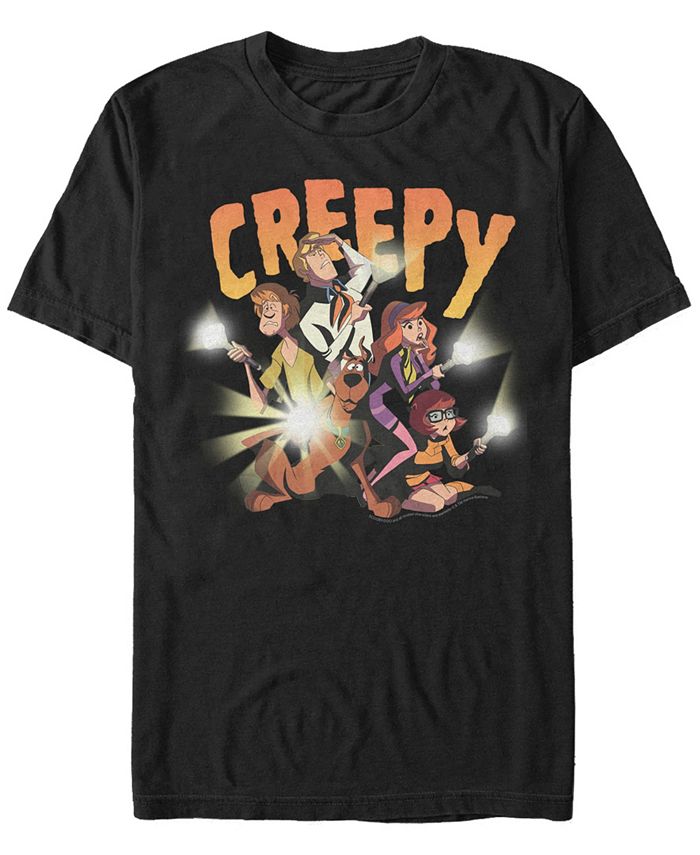 Мужская футболка с короткими рукавами Scooby-Doo Creepy Flashlight Group Fifth Sun, черный printio лонгслив скуби ду