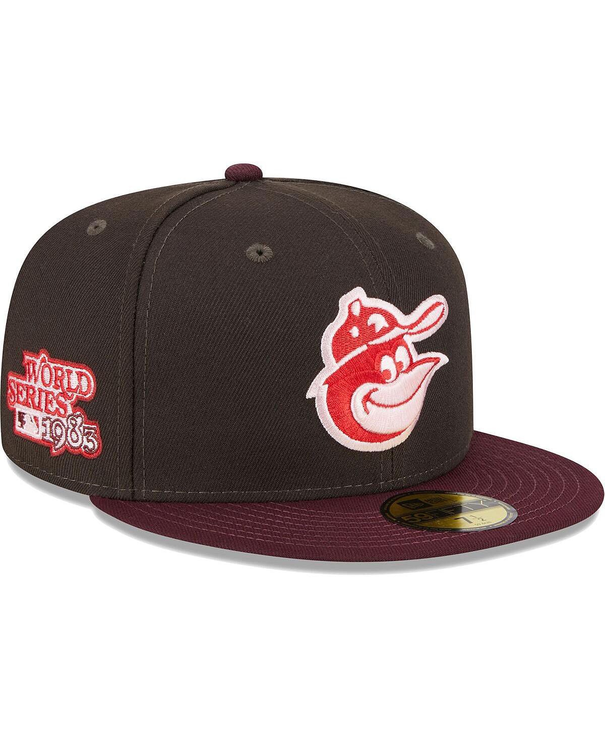 

Мужская коричнево-бордовая шляпа Baltimore Orioles Chocolate Strawberry 59FIFTY. New Era