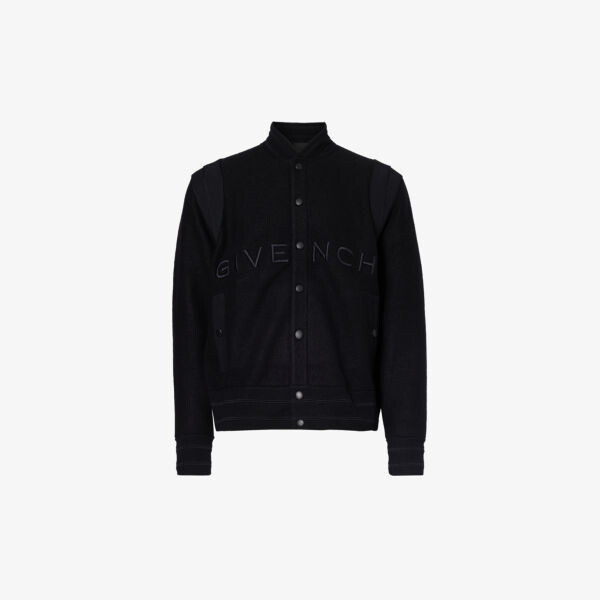 

Шерстяная куртка varsity с вышитым логотипом Givenchy, черный