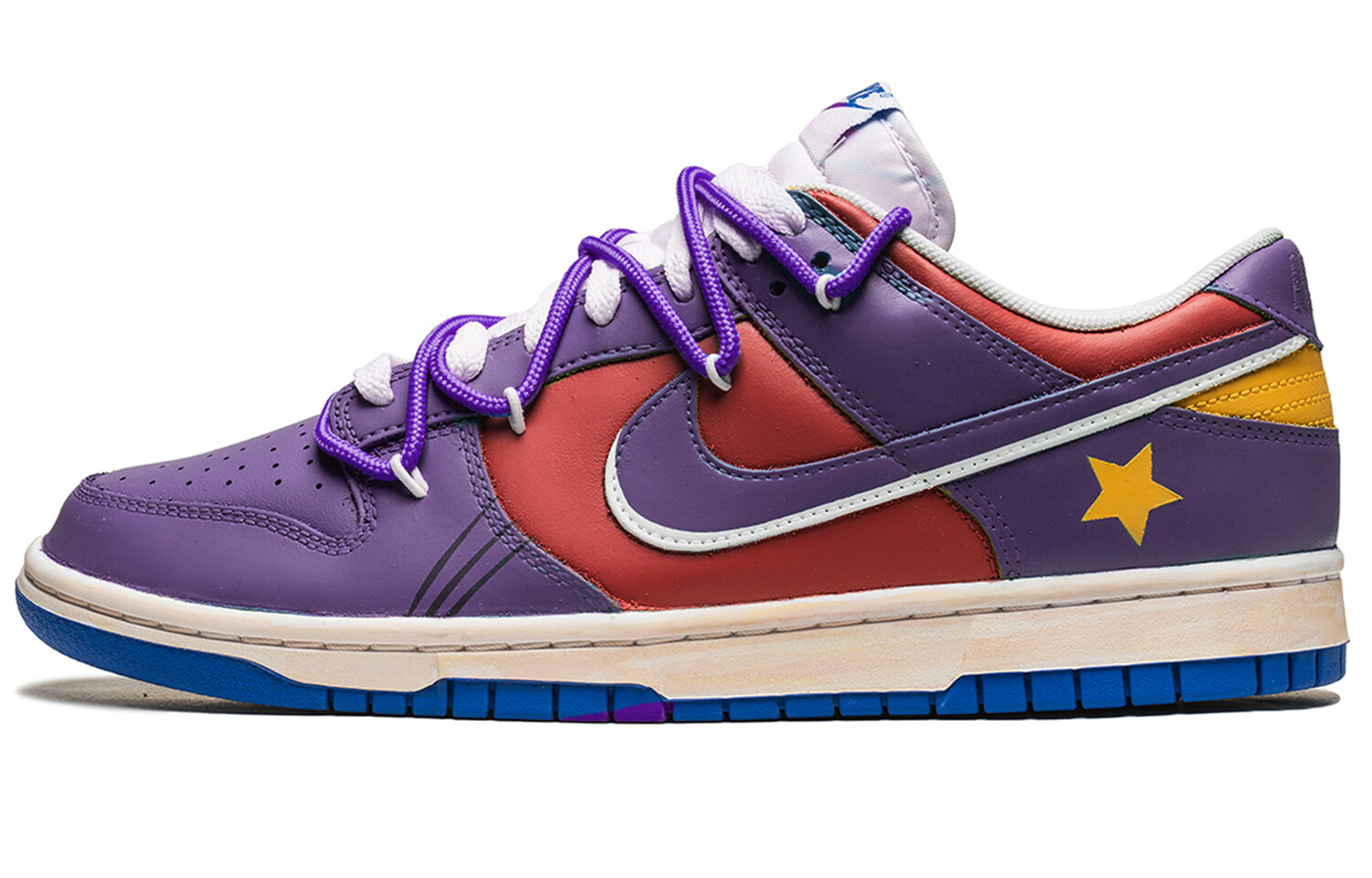 

Кроссовки Nike Dunk Skateboarding Shoes Men Low-top Purple/Red, фиолетовый