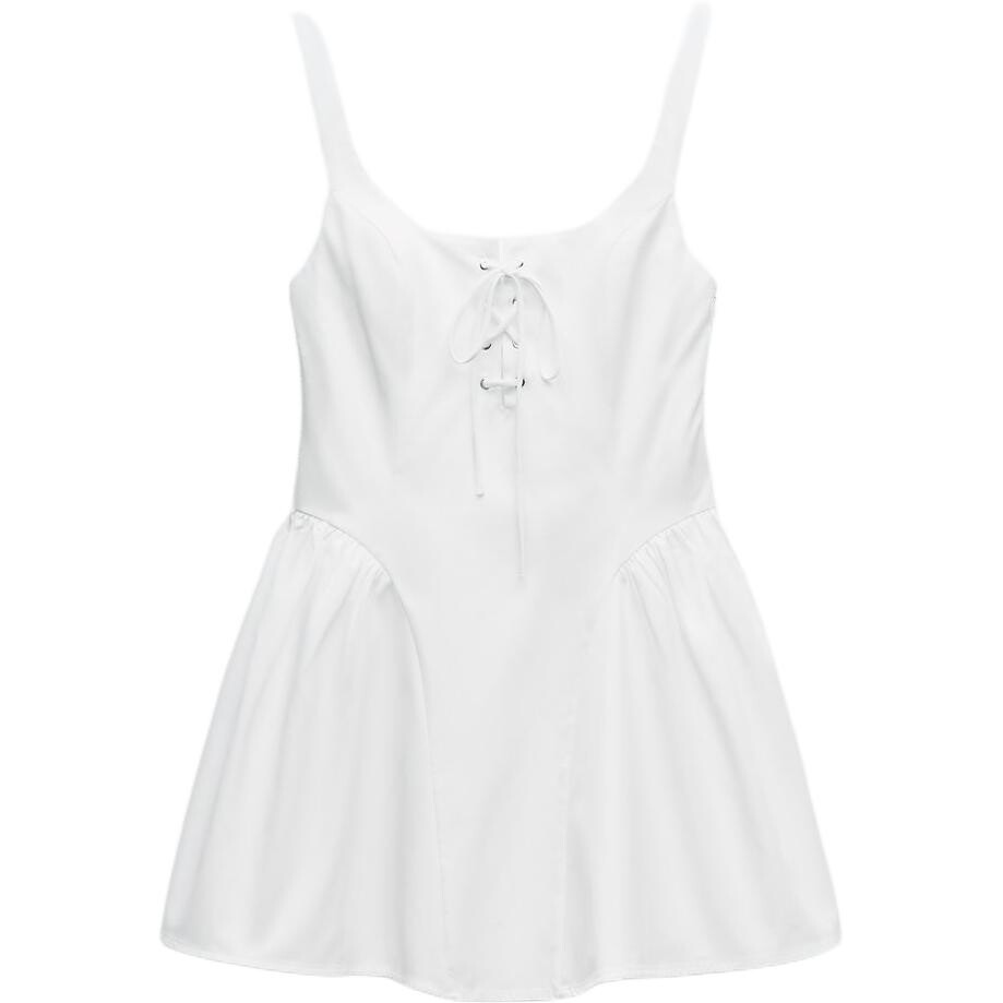 

Платье-комбинация женское белое Zara