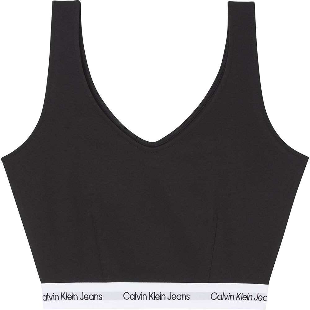 

Топ Calvin Klein Jeans Contrast Tape Milano Strappy, черный