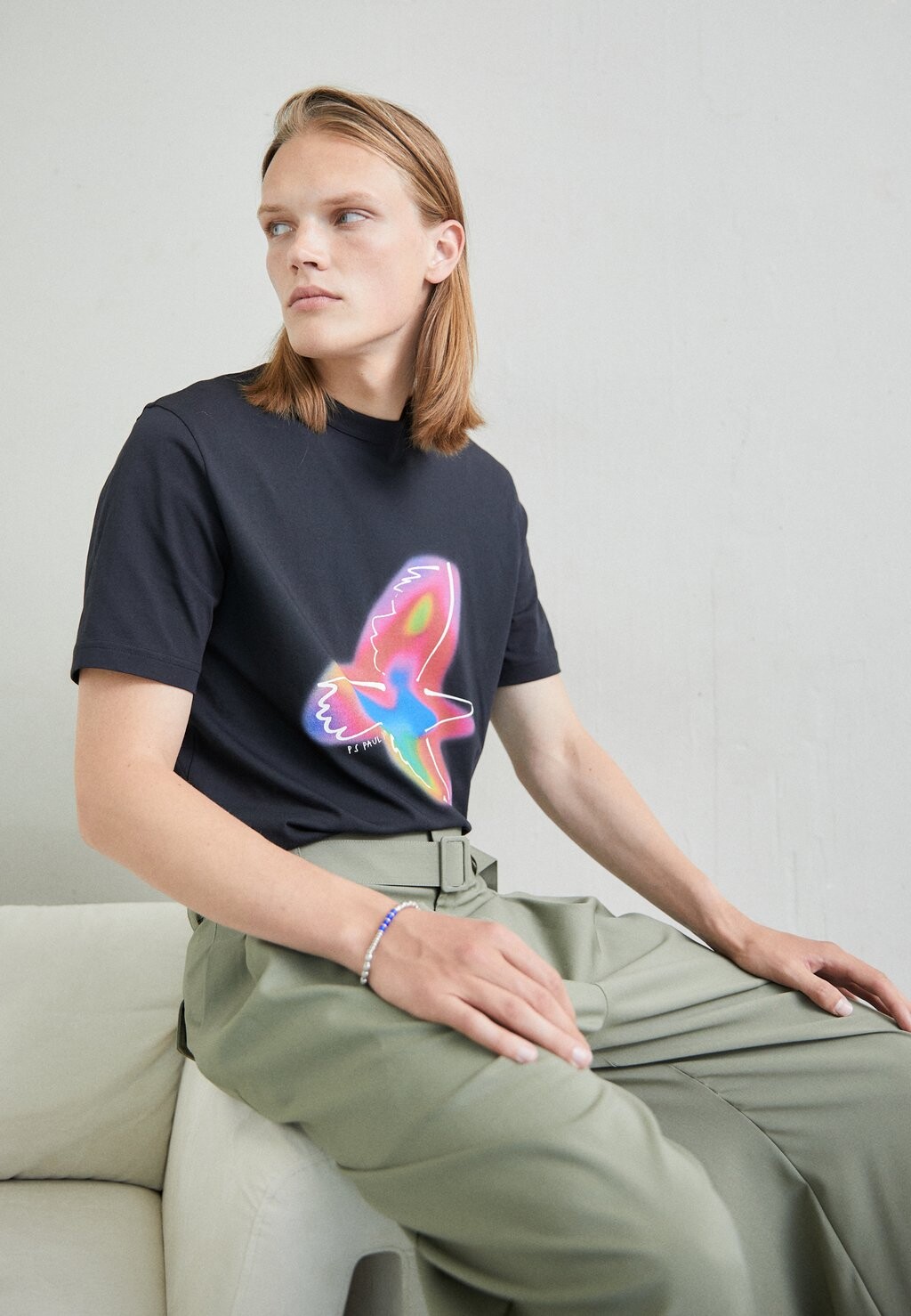 

Футболка с принтом SPRAY BIRD PS Paul Smith, черный