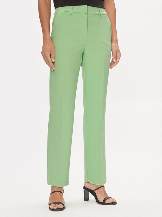Тканевые брюки стандартного кроя Yas, зеленый тканевые брюки стандартного кроя gap зеленый