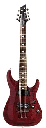 цена Электрогитара Schecter Omen Extreme 7 String Electric Guitar Black Cherry