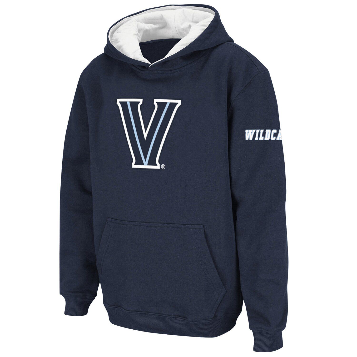 

Темно-синий пуловер с капюшоном с большим логотипом Youth Stadium Athletic Villanova Wildcats Unbranded