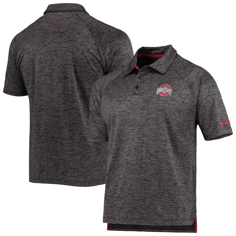 

Поло с коротким рукавом Colosseum Ohio State Buckeyes, черный