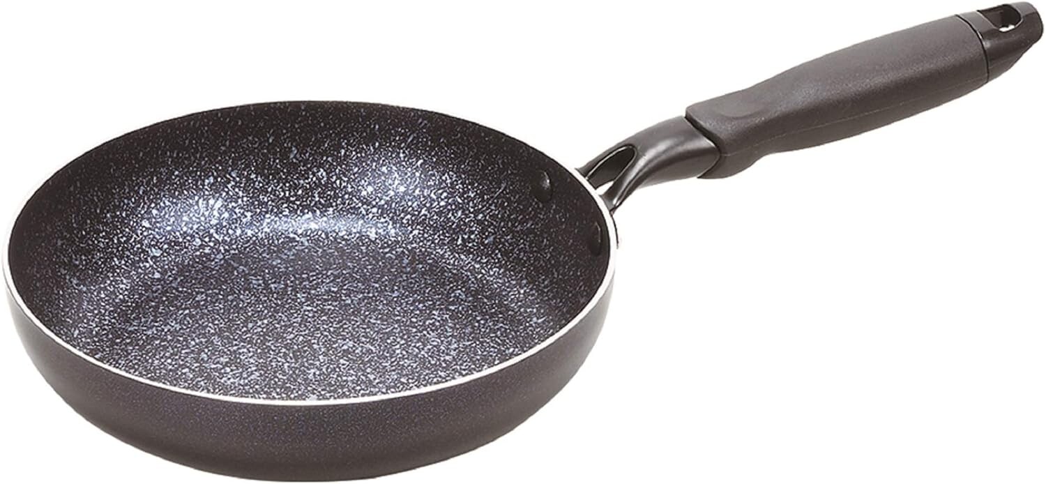 

Сковорода Pearl Metal HB-5108, 7,9 дюйма (20 см), совместима с индукционной индукцией, цвет Midnight Marble, Black (Black 19-3911Tcx)