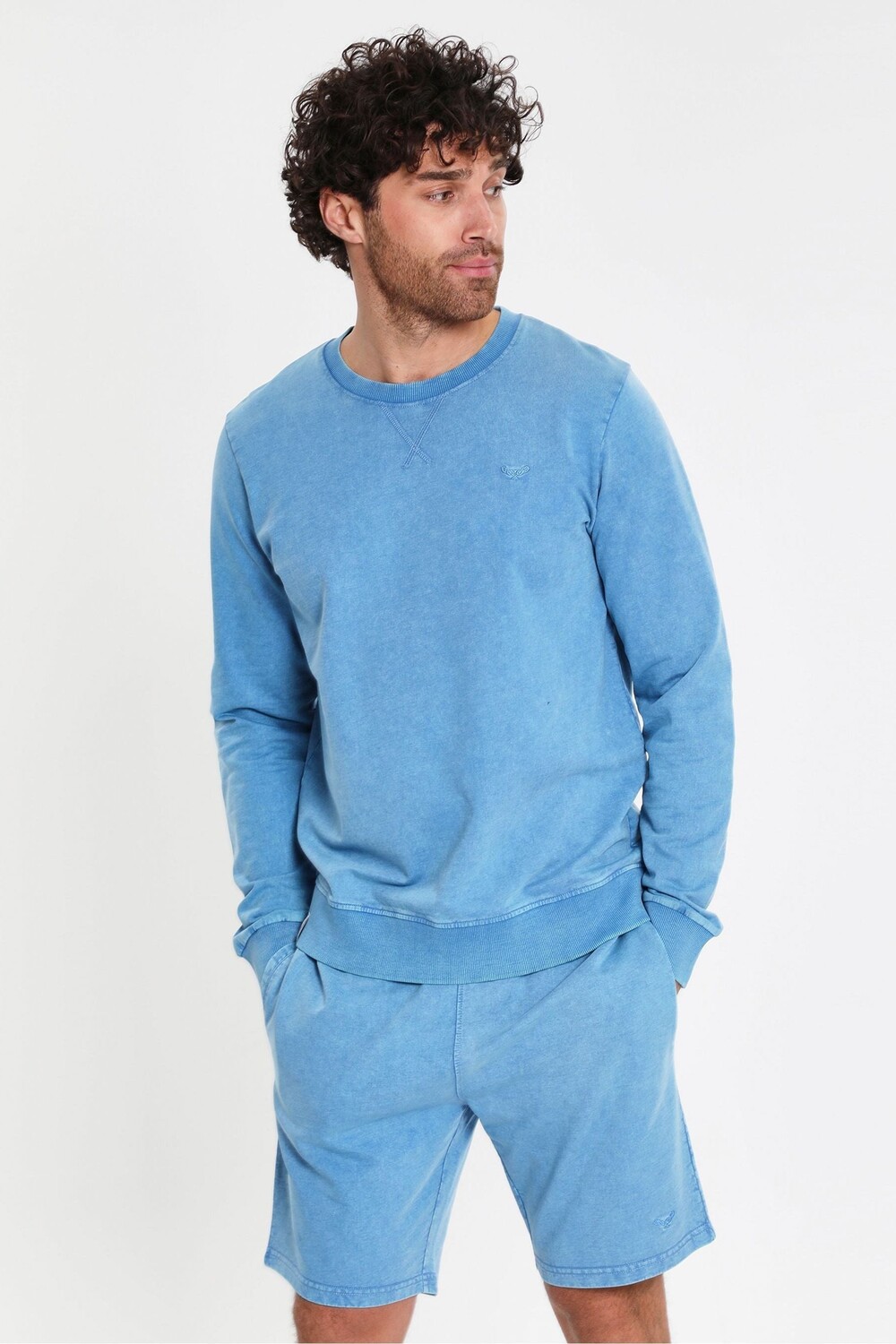 

С круглым вырезом и карманами Threadbare, синий