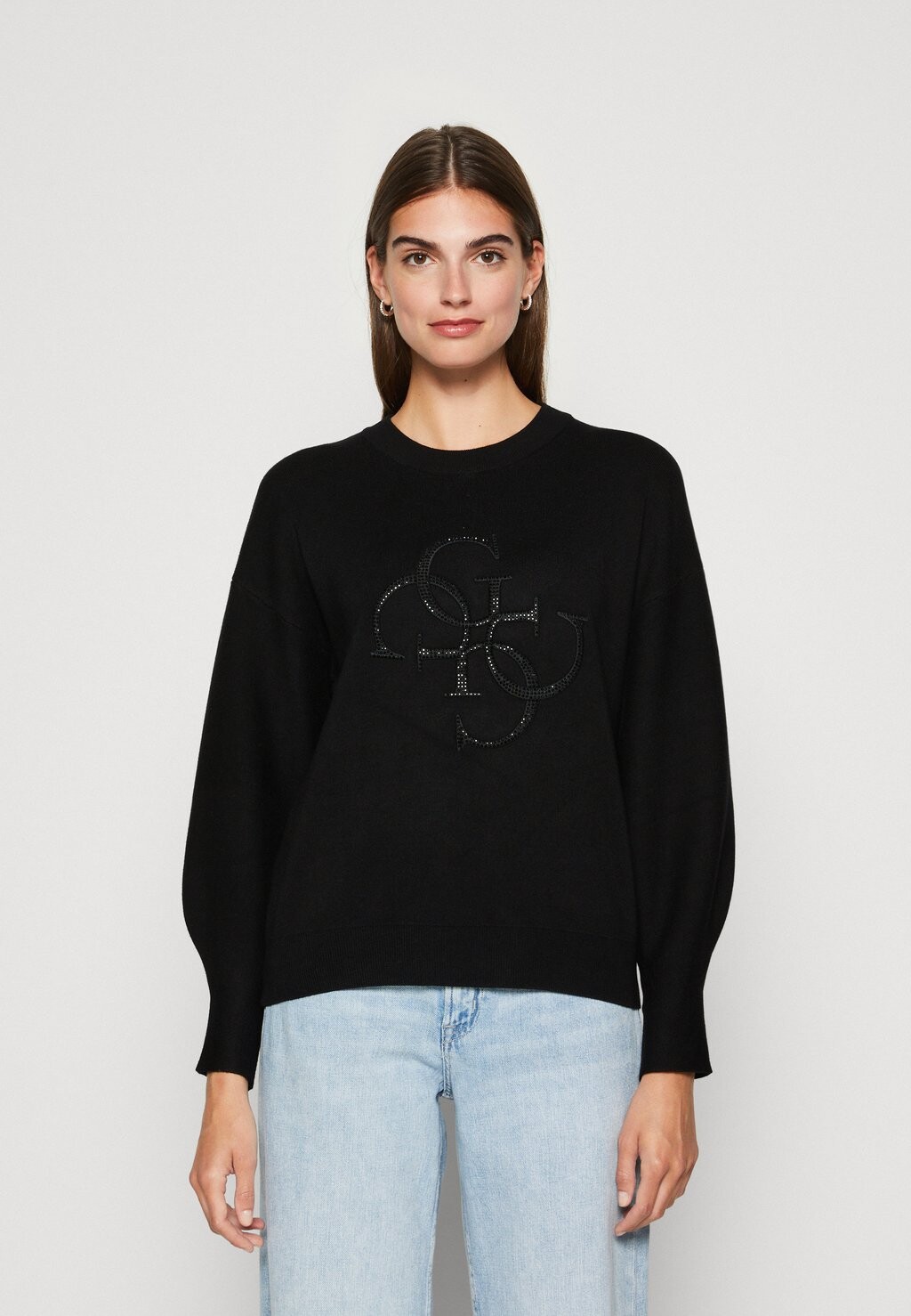 

Свитшот Guess LEONOR LOGO, цвет jet black
