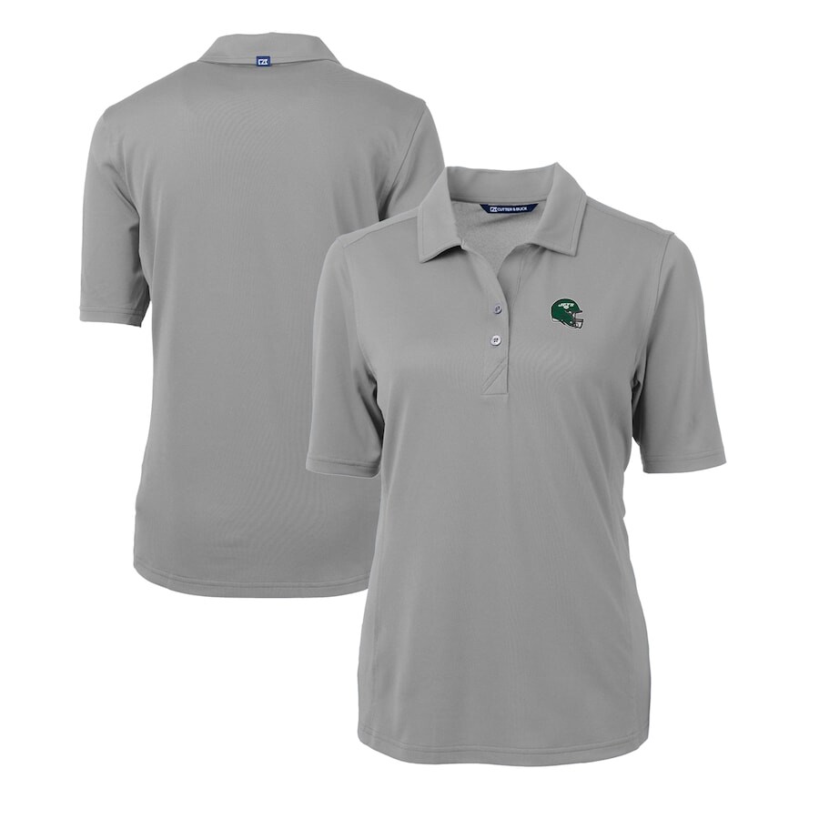 

Поло с длинным рукавом Cutter & Buck New York Jets, серый