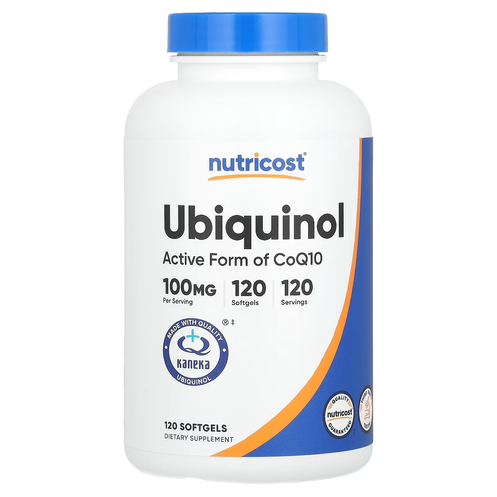 цена Убихинол Nutricost 100 мг, 120 мягких таблеток