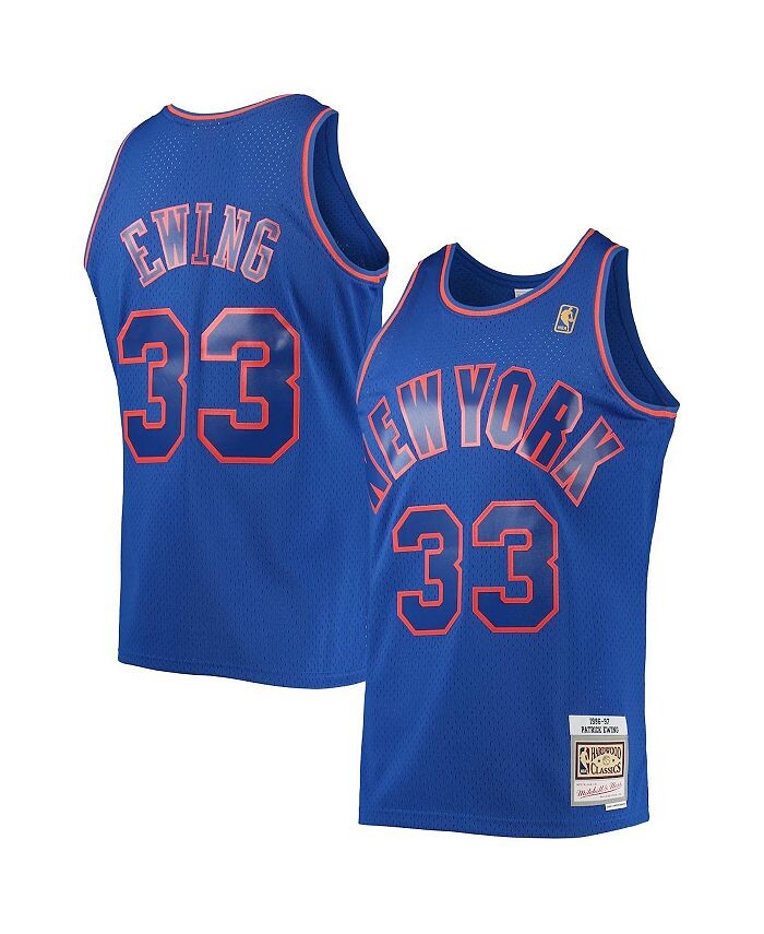 

Мужская синяя майка Патрика Юинга New York Knicks 1996-97 Hardwood Classics Swingman Mitchell & Ness, синий
