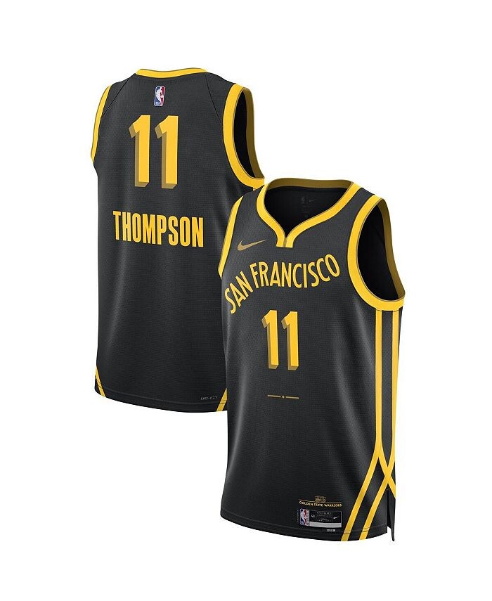 

Мужская и женская черная майка Klay Thompson Golden State Warriors 2023/24 Swingman — City Edition Nike, цвет Black