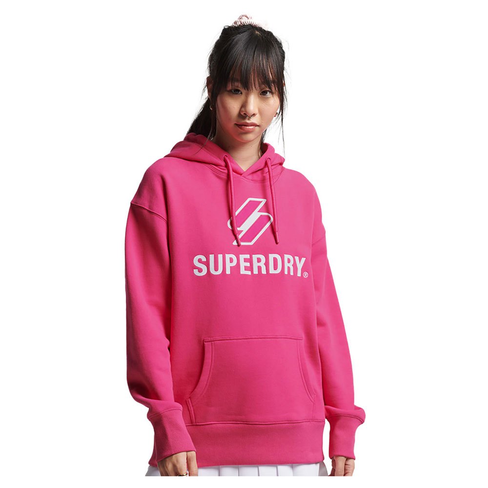 Худи Superdry Code Sl Stacked Apq Os, розовый