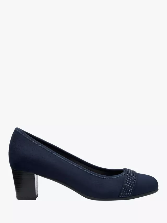 

Туфли-лодочки Hotter Salsa Wide Fit Heeled, темно-синий