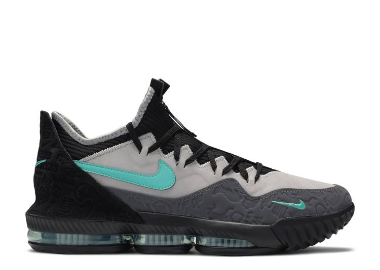 

Кроссовки Nike ATMOS X LEBRON 16 LOW 'CLEAR JADE', черный, Черный;серый