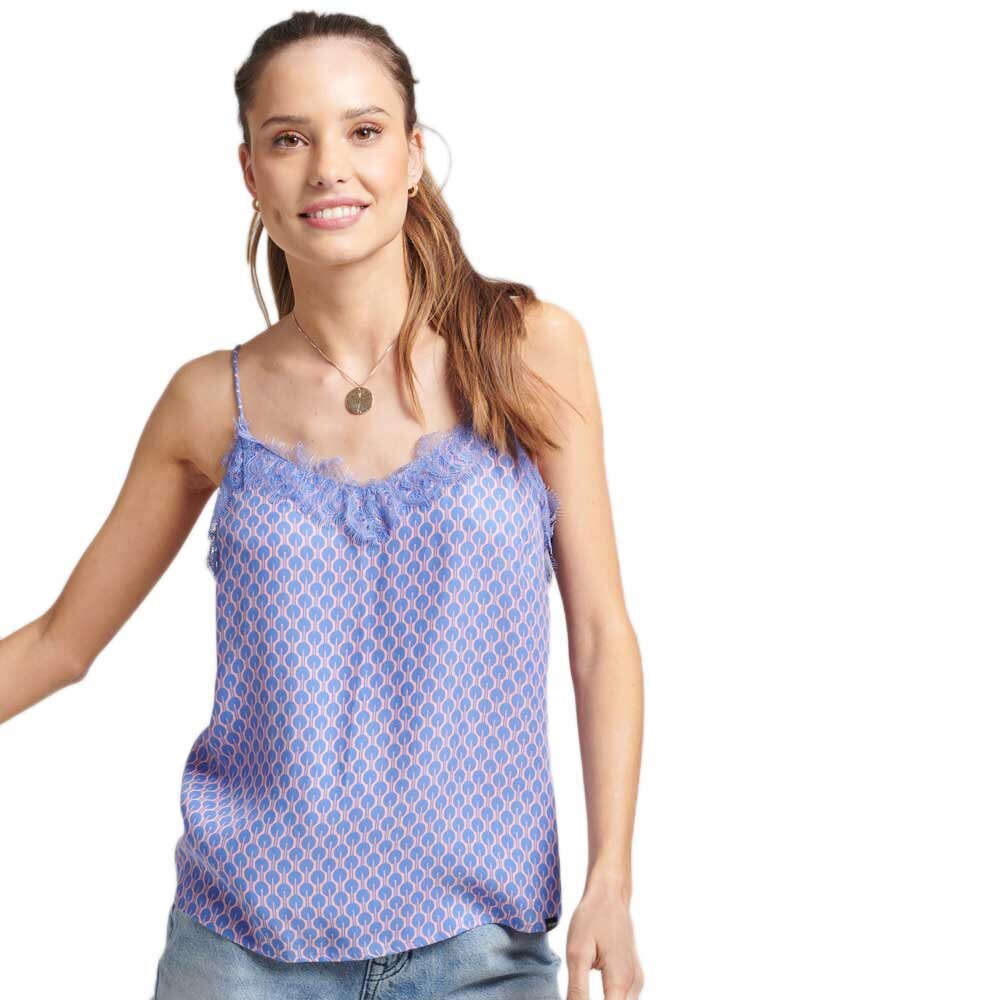 

Рубашка Superdry Studios Eyelash Cami, фиолетовый