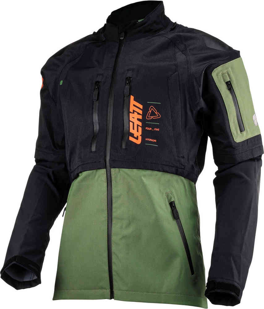 цена 4.5 Водонепроницаемая куртка для мотокросса HydraDri Leatt, черный/зеленый