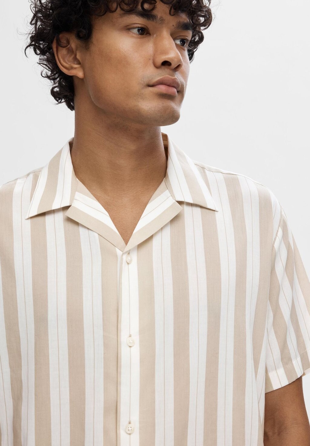 

Рубашка Slhreg Air Shirt Selected, бежевый