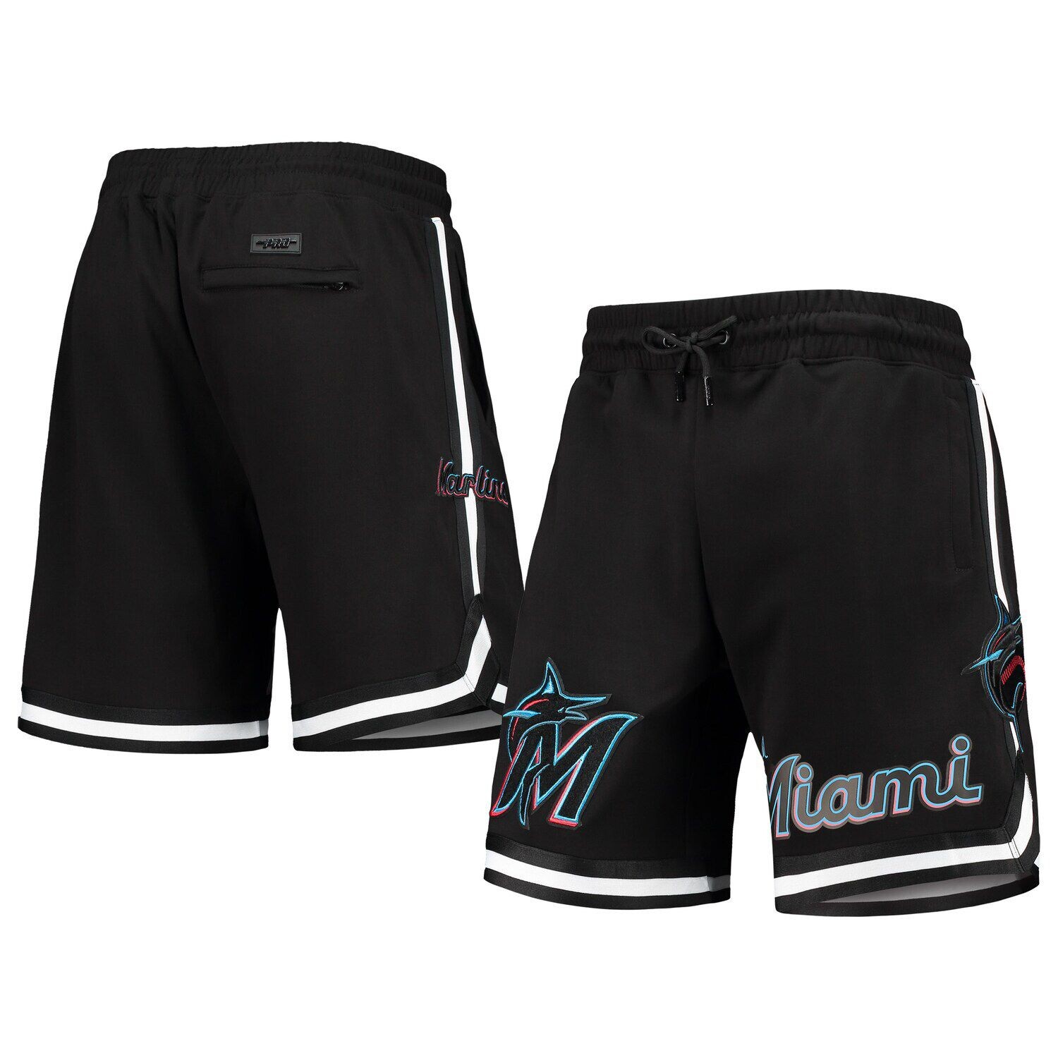 

Мужские шорты Pro Standard черного цвета Miami Marlins Team
