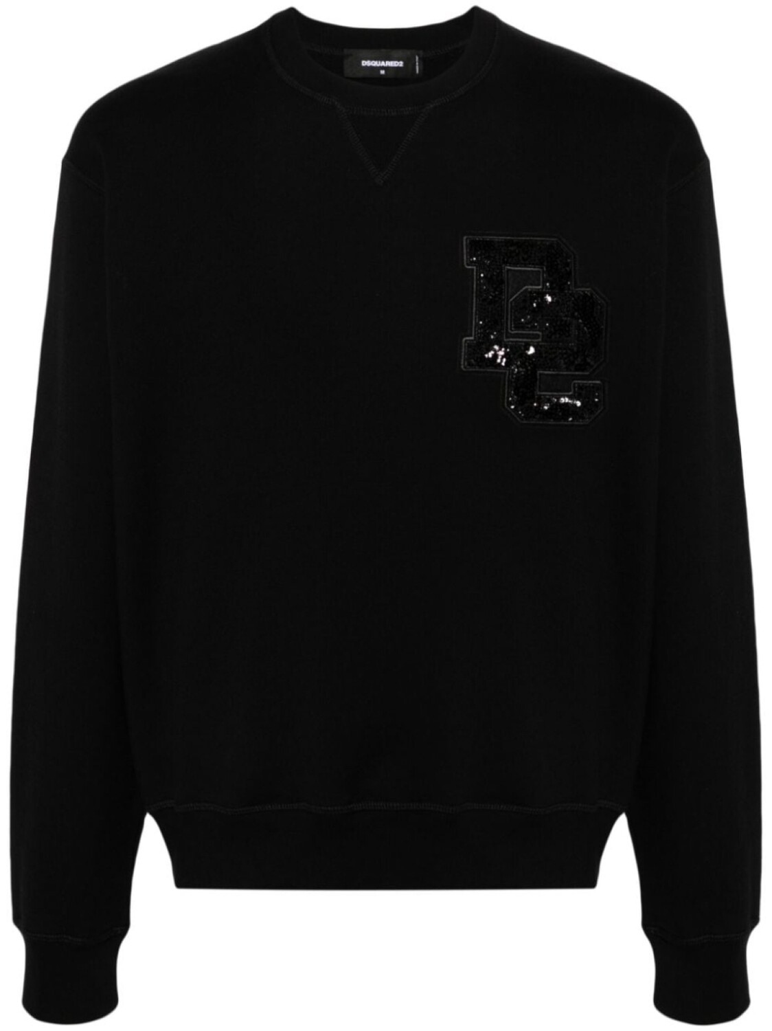 

Dsquared2 толстовка с нашивкой-логотипом, черный