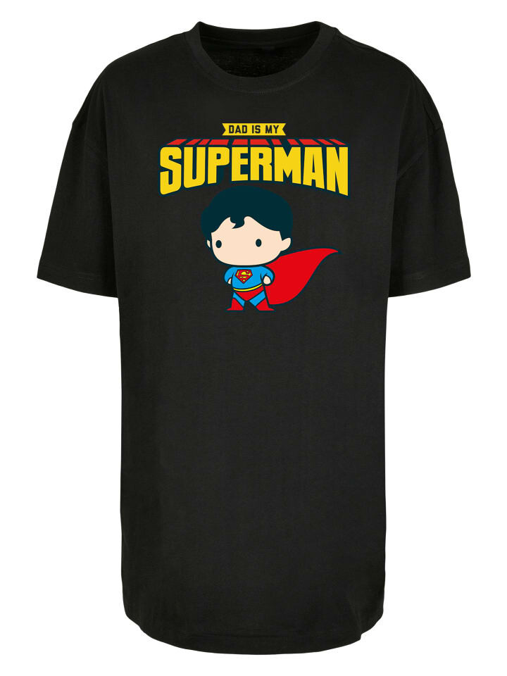 

Футболка F4NT4STIC Oversized Boyfriend Tee Superman My Dad Is My Hero, черный