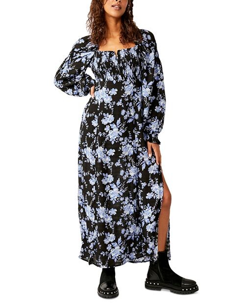 

Платье миди с цветочным принтом и сборками Jaymes Free People, цвет Multi