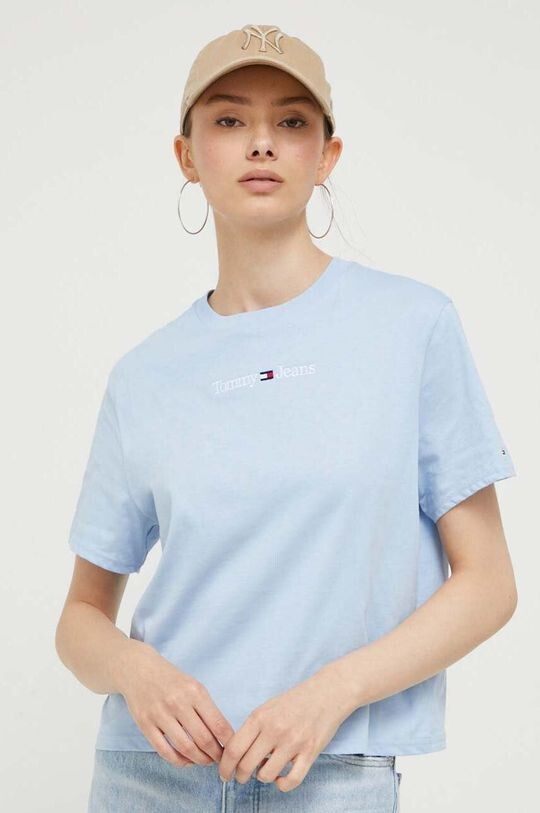

Хлопковая футболка Tommy Jeans, синий