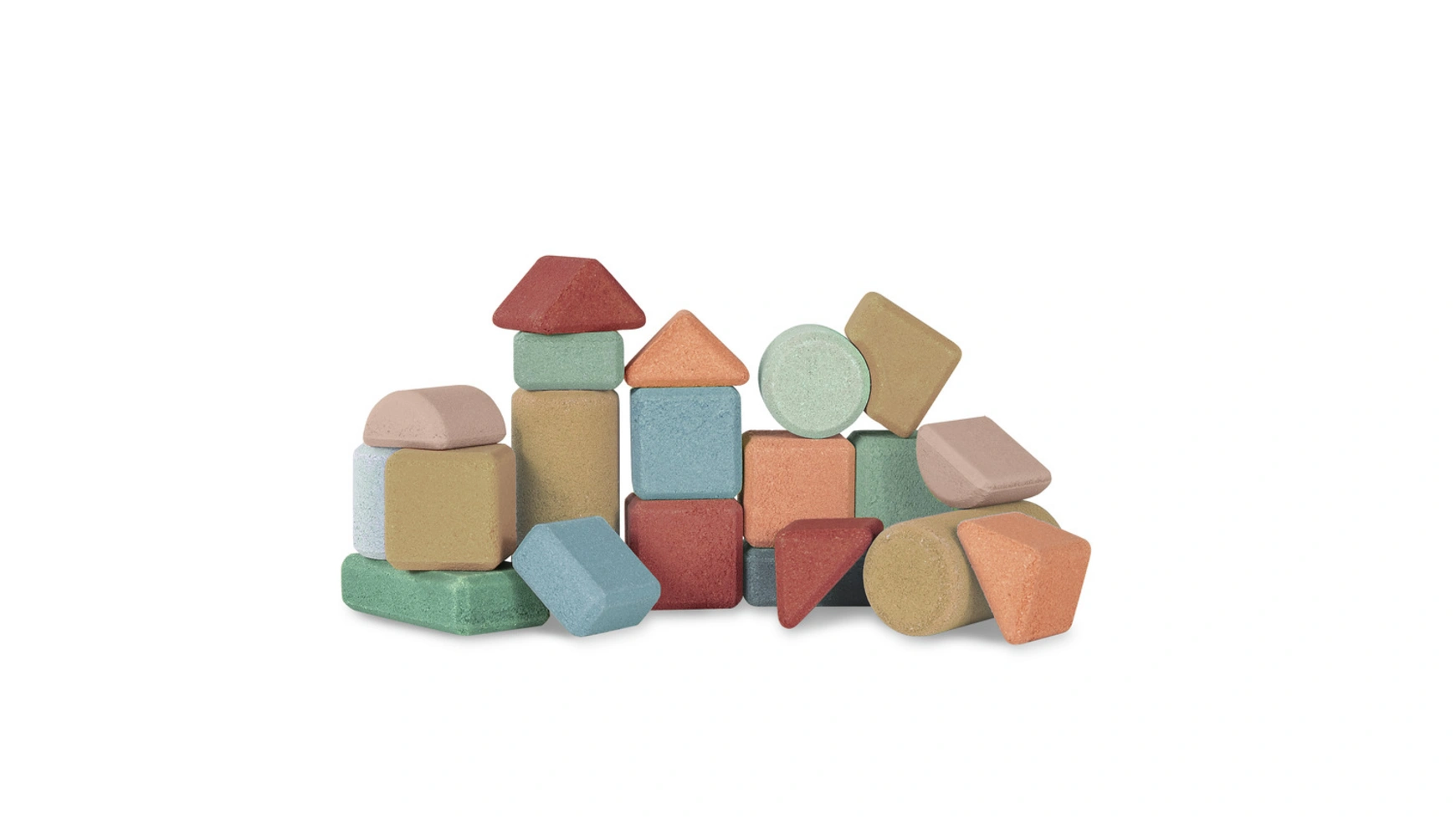 Korko Small Architects, 20 пробковых строительных блоков развивающие игрушки учитель набор кубиков мамы и малыши 6 шт