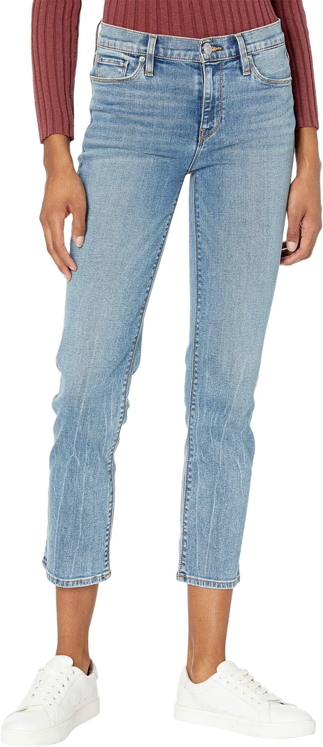 

Джинсы Hudson Jeans Nico Mid-Rise Crop Straight in Stable Heart, цвет Stable Heart