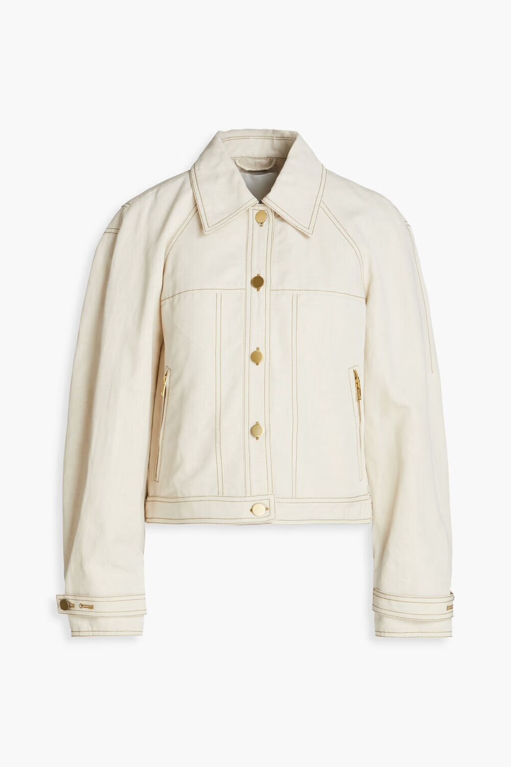 

Жакет из смеси хлопка и льна 3.1 Phillip Lim, экрю