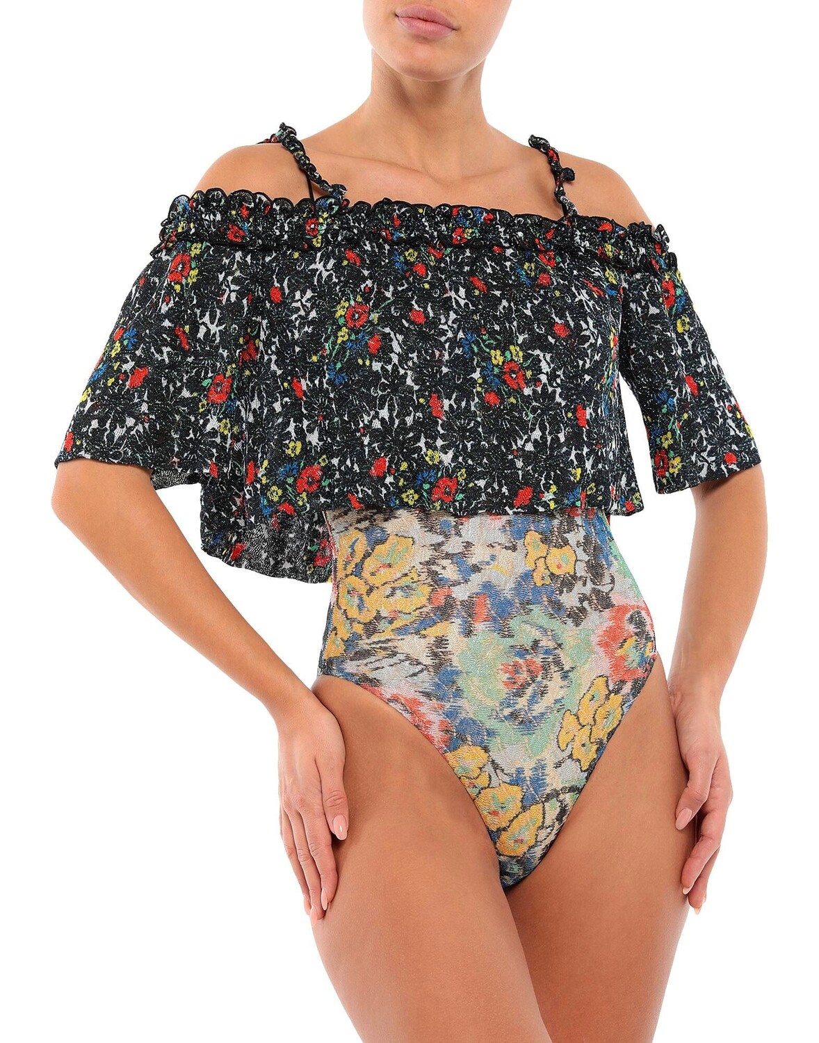 

Цельный купальник Missoni, черный