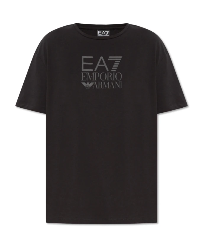 

Футболка с логотипом Emporio Armani Ea7, черный