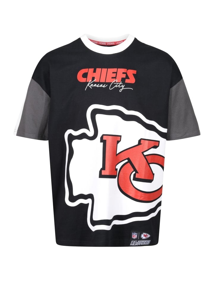 

Футболка Recovered NFL Chiefs Kansas City Cut and Sew Oversized, черный