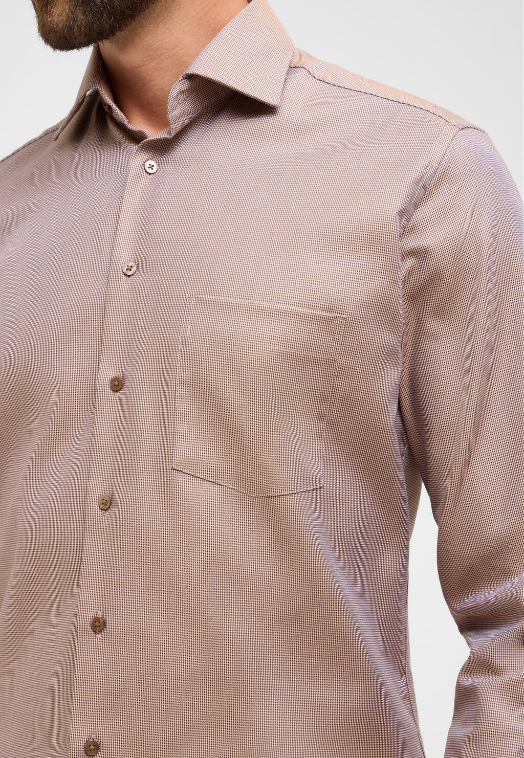 

Рубашка TWILL MODERN FIT Eterna, коричневый