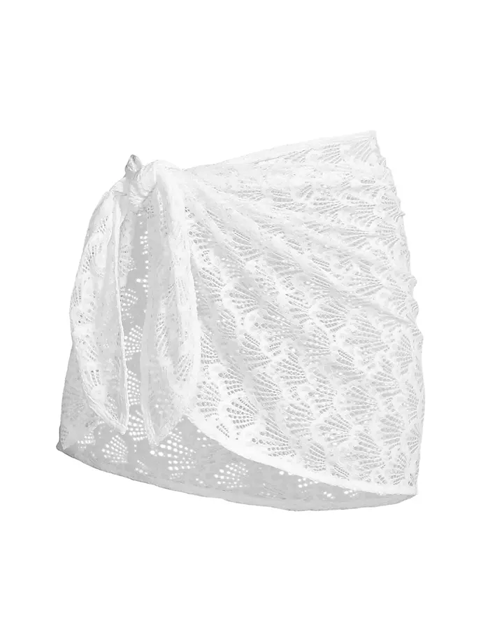 

Прозрачный саронг с завязкой на талии Aqualac Stylest, цвет cloud lace