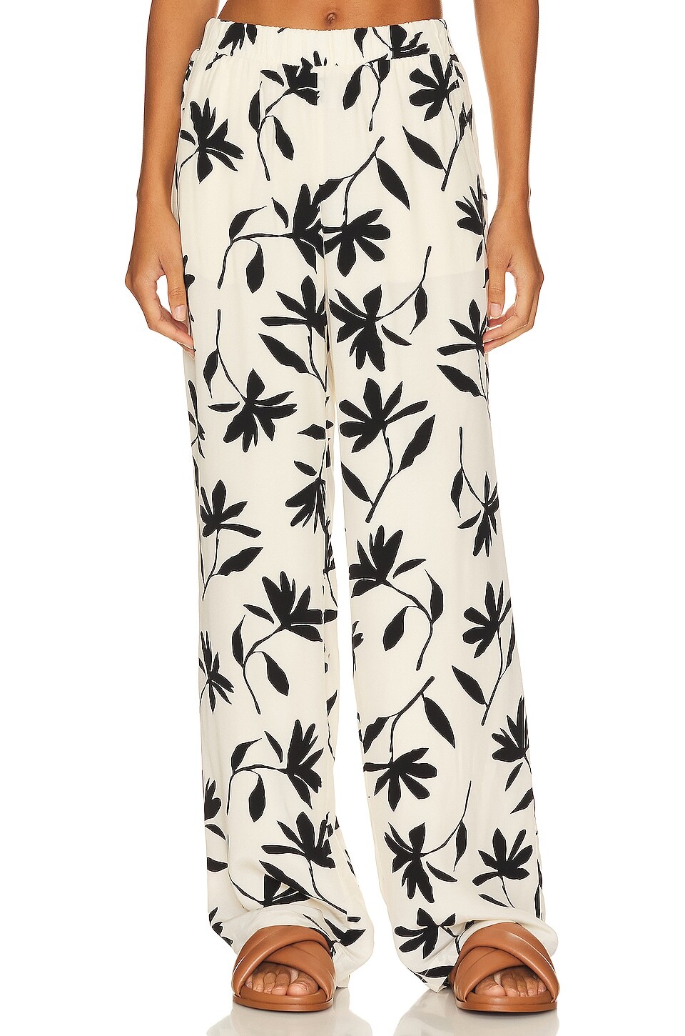 

Брюки ANINE BING Owen, цвет Ivory Daisy Print