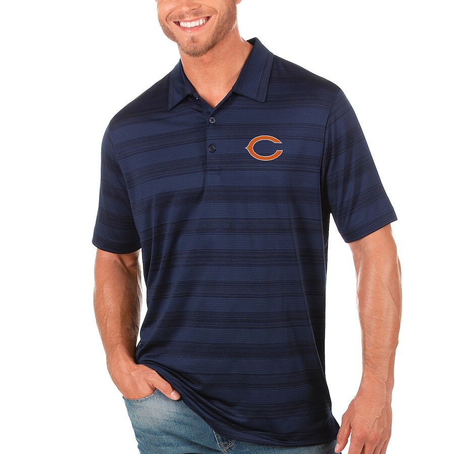 

Поло с коротким рукавом Antigua Chicago Bears, нави