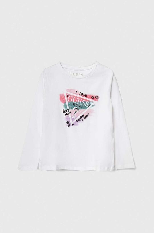 

Детская футболка с длинными рукавами Guess, белый