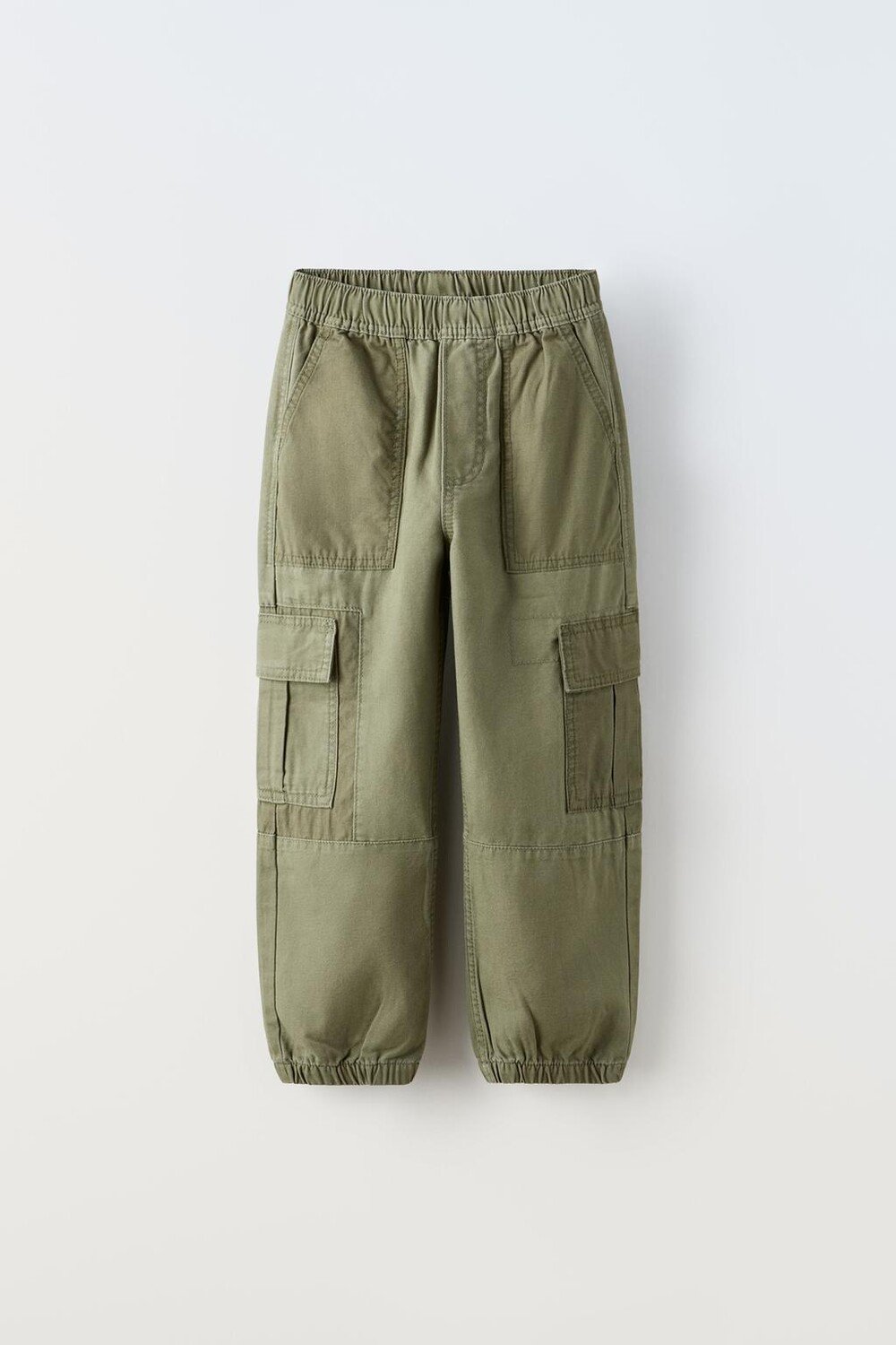

Плэчворк брюки ZARA, хаки