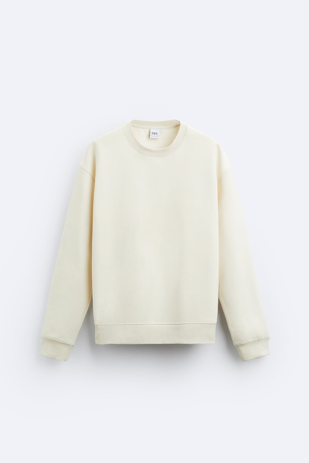 

Толстовка с круглым вырезом ZARA, белый