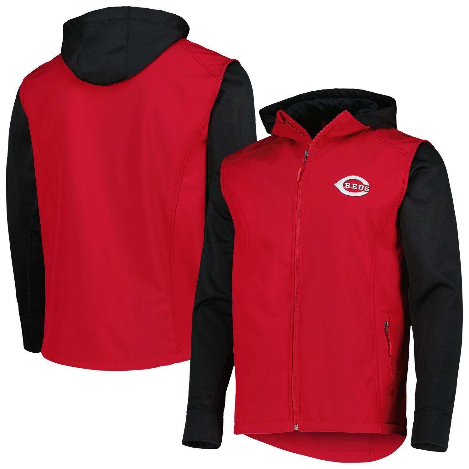 

Мужская куртка Dunbrooke Red/Black Cincinnati Reds Alpha с молнией во всю длину