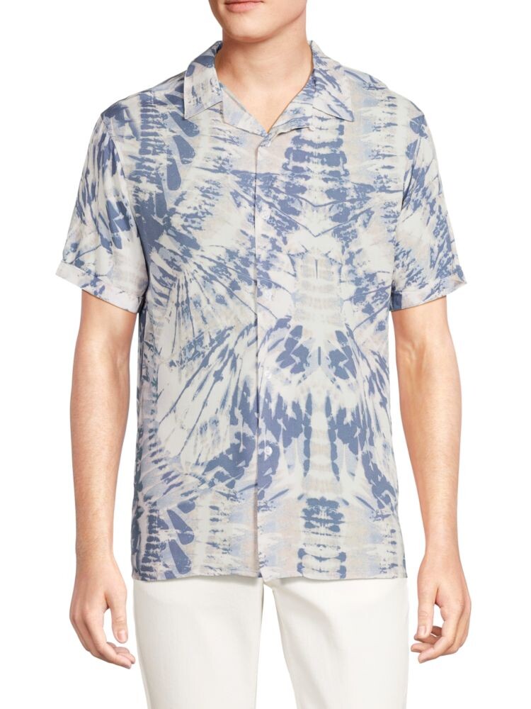 

Рубашка Tie Dye Camp Eleven Paris, цвет Nimbus Cloud