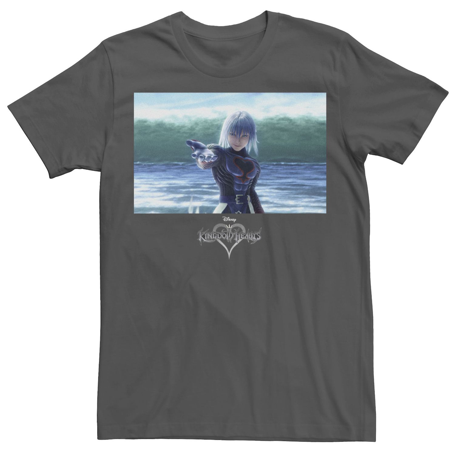 Мужская футболка Kingdom Hearts Riku в воде Licensed Character
