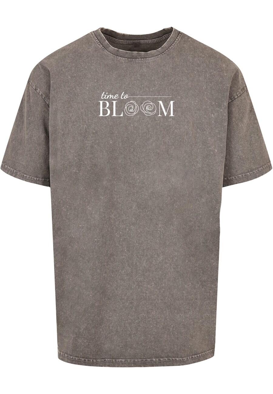 

Футболка Merchcode TIME TO BLOOM, серый