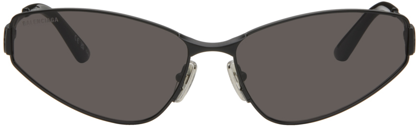 Черные солнцезащитные очки «кошачий глаз» Balenciaga, цвет Black цена и фото