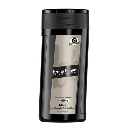 

Bruno Banani Man Гель для душа 3-в-1 для мужчин с классическим мужским янтарно-фужерным ароматом 250 мл