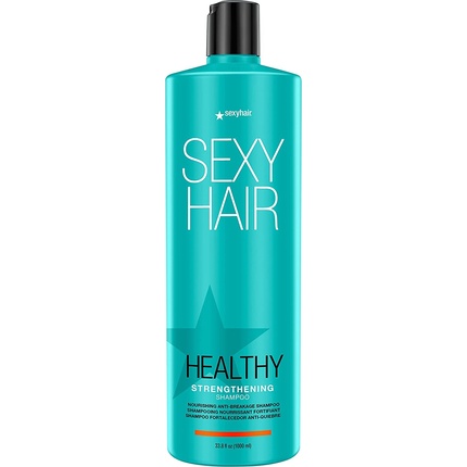 SexyHair Healthy Укрепляющий шампунь против ломкости, без SLS и SLES, без сульфатов, 33,8 жидких унций